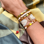 Bracelet Irya Thème Vert kaki / Jaune