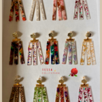 Boucle d'oreille à franges avec perles en résine ultra pops et colorées