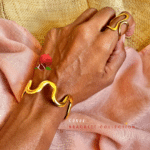 Jonc en forme de vague en acier inoxydable