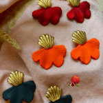 Boucles d'oreilles en forme de fleur avec clou d'oreilles en acier inoxydable. Pendentif en acrylique