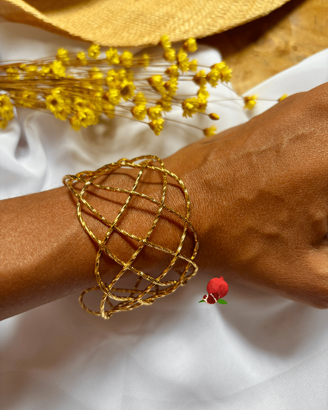 Liana Jonc épais travaillé et texturé Largeur : 3 cm