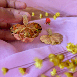 Boucles d'oreilles fleuries en acier inoxydable