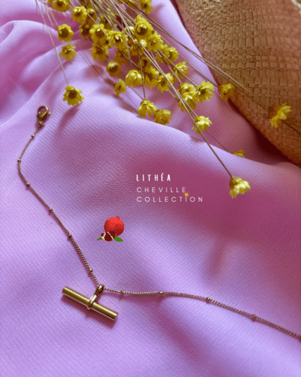 Chaine de cheville en acier inoxydable avec petit pendentif